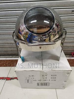 *6 Litres Stainless Steel Roll Top Chaffing Dish - thumbnail 2