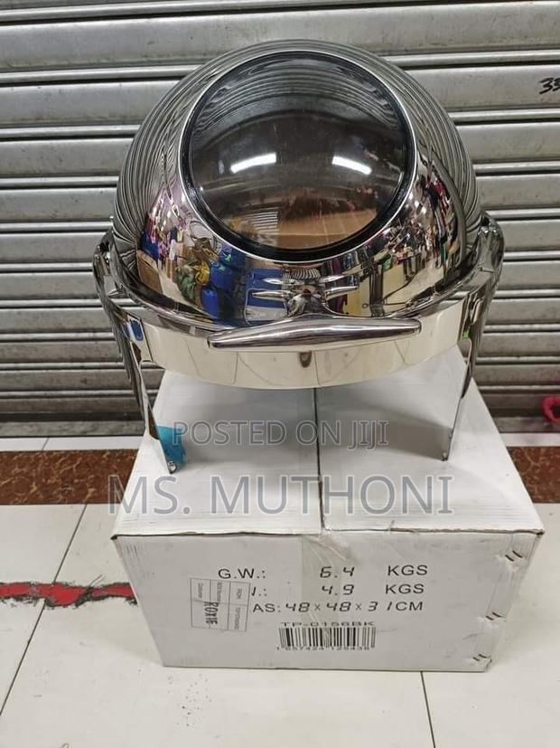 *6 Litres Stainless Steel Roll Top Chaffing Dish - main view