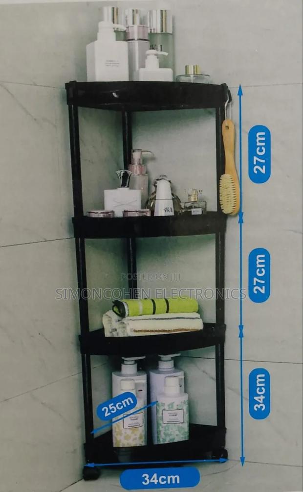 Detachable 88cm Corner Storage Trolley Rack - thumbnail 2