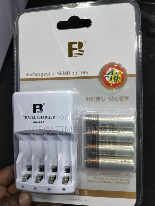 FB AA Rechargeable Batteries Plus Charger - main view