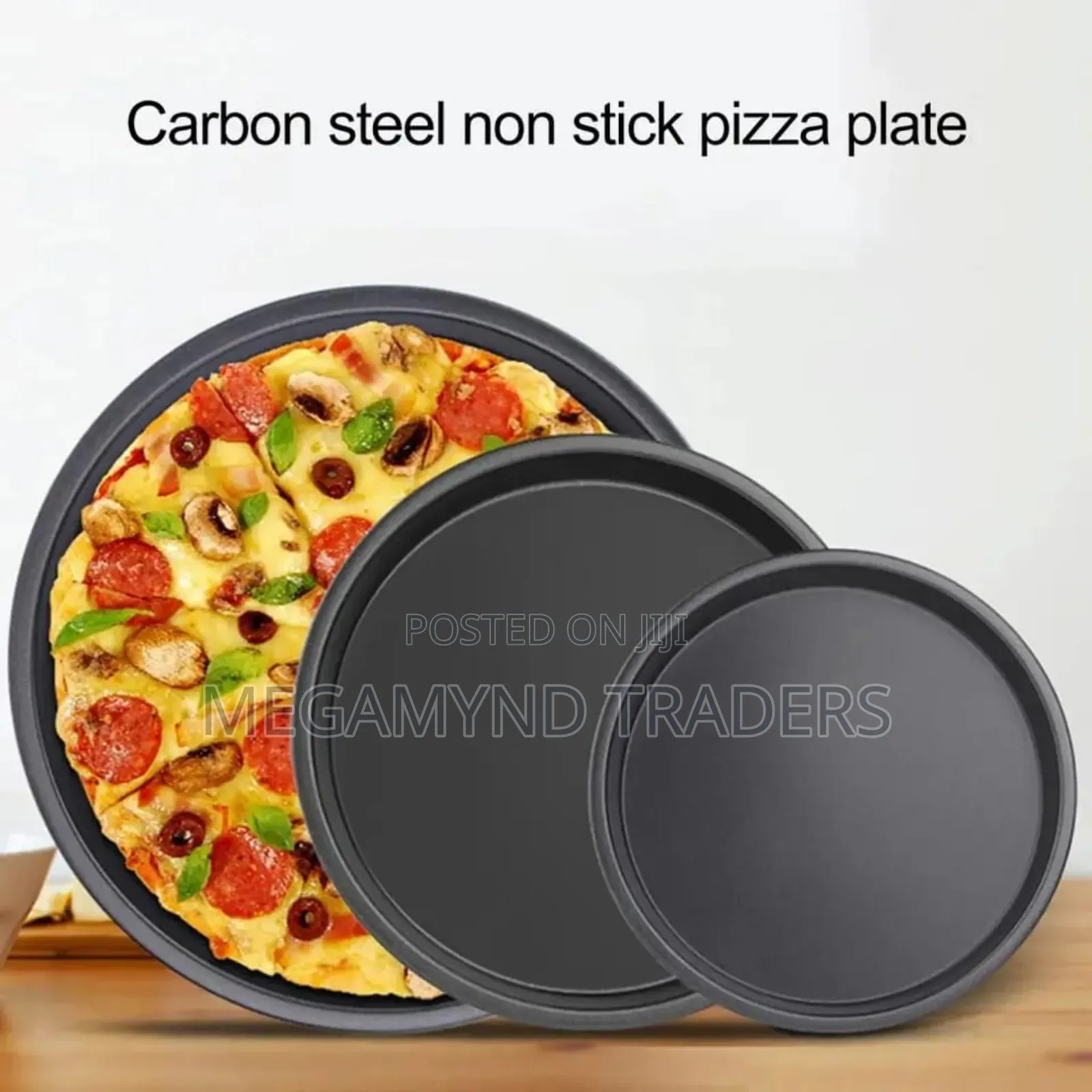 3pc Pizza Pan/Pizza 3pc Nonstick Trays