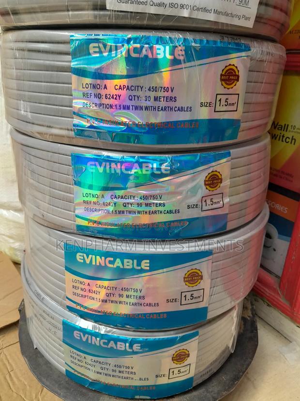 1.5mm Twin With Earth EVINCABLE Wiring Roll - main view