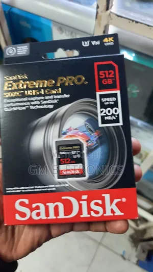 Sandisk 512GB Extreme PRO UHS-I SDXC Memory Card for Cameras