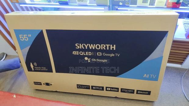 Skyworth 55 Inch Qled 55q6500g Tv Smart Google Tv Uhd 4k Frameless