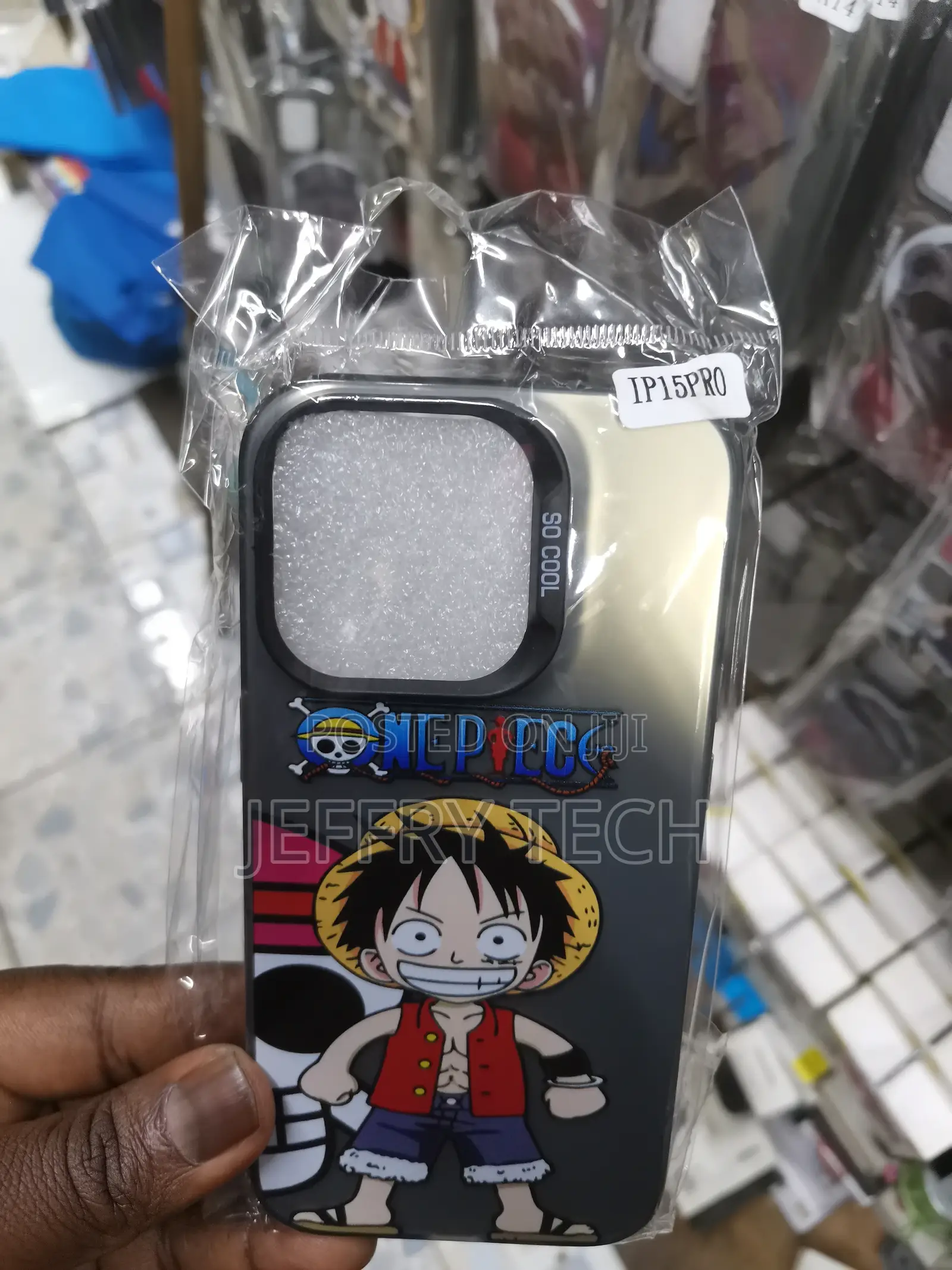 iPhone 15 Pro Fasion Tpu Glass Phone Case One Piece Luffy
