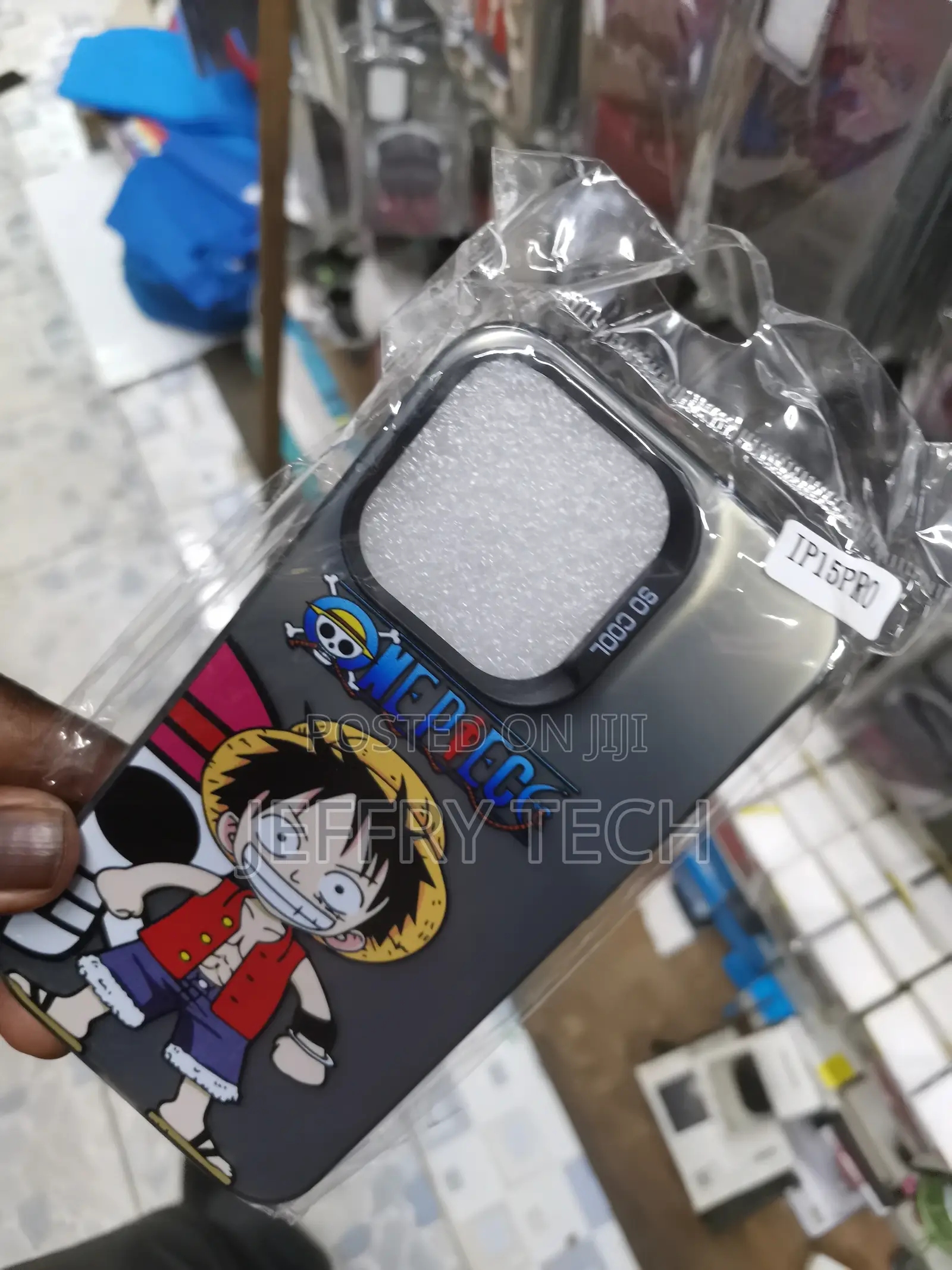 iPhone 15 Pro Fasion Tpu Glass Phone Case One Piece Luffy