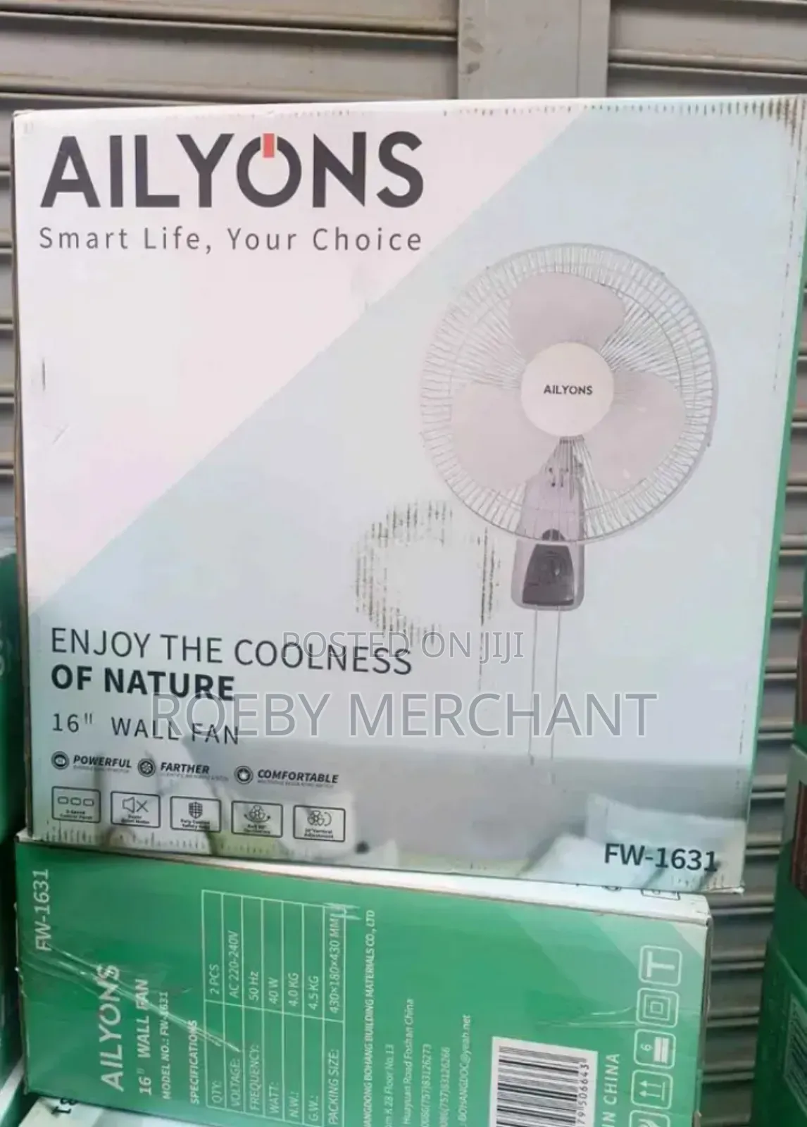Alloyns Wall Fan