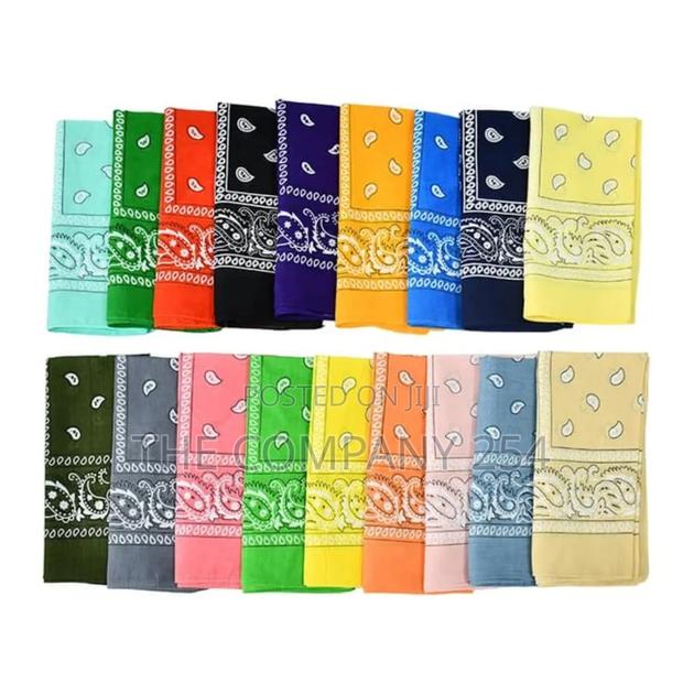 Custom Double Sided Paisley Bandana Scarf, - thumbnail 2