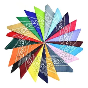 Custom Double Sided Paisley Bandana Scarf,