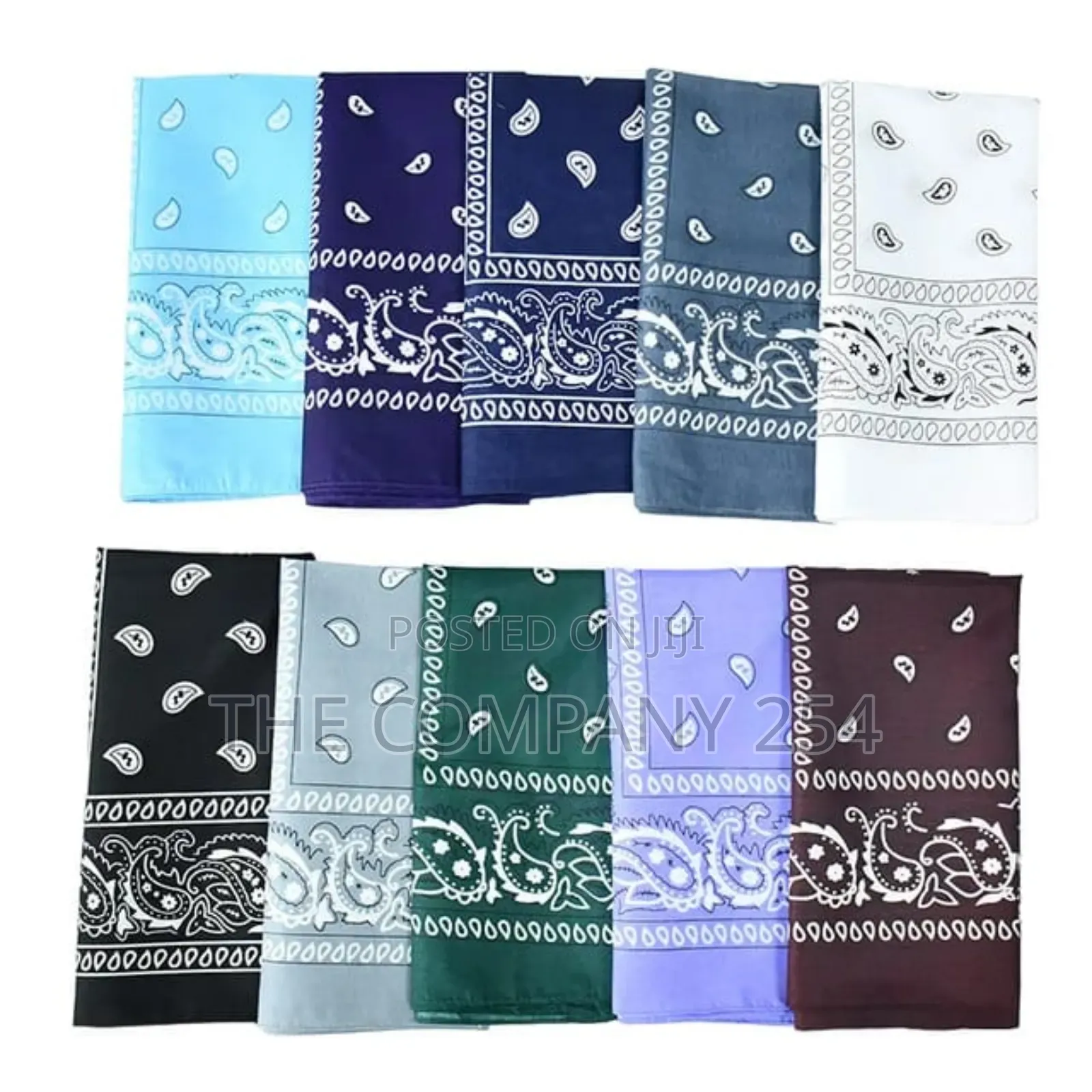 Custom Double Sided Paisley Bandana Scarf,