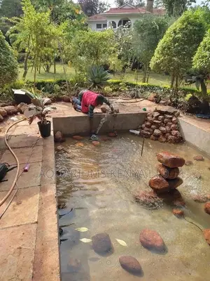 Pond Fountain Installation