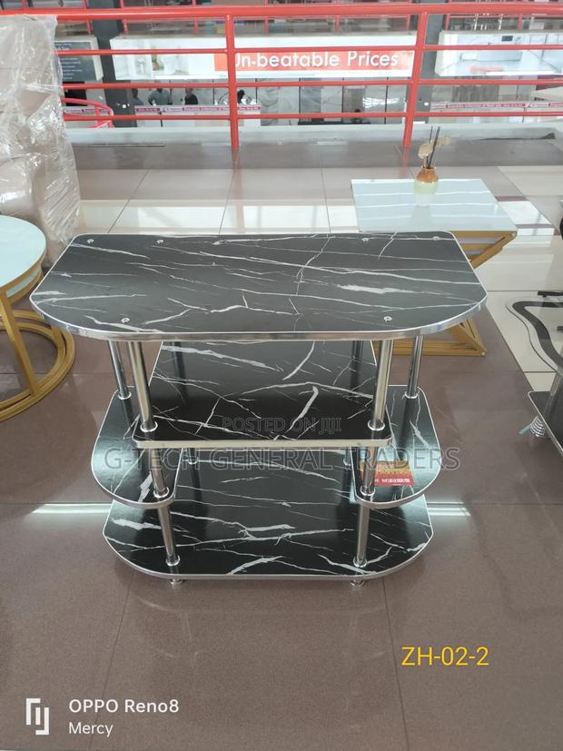 Black Executive Wooden Tv Stand - main view