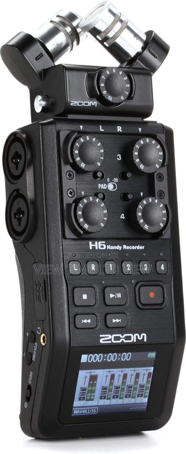 Zoom H6 All Black 6-track Portable Recorder