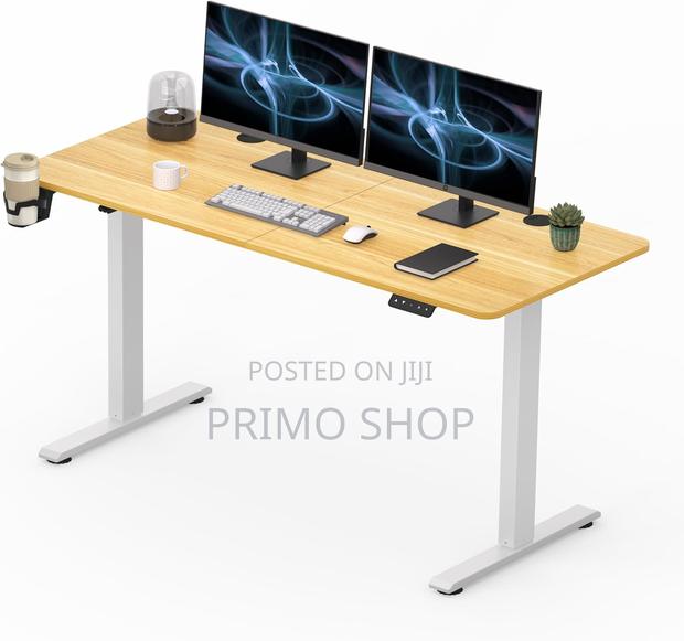 140cm Electric Adjustable Desk Home Office Desk - thumbnail 2