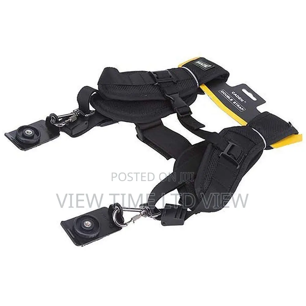 Double Sling Strap for Two DSLRS Camera Strap Carries 2 Came