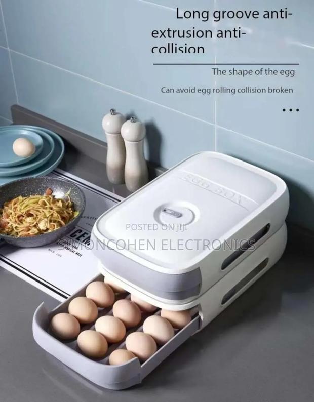 21 Eggs Long Groove Anti Collision Sliding Egg Box - main view