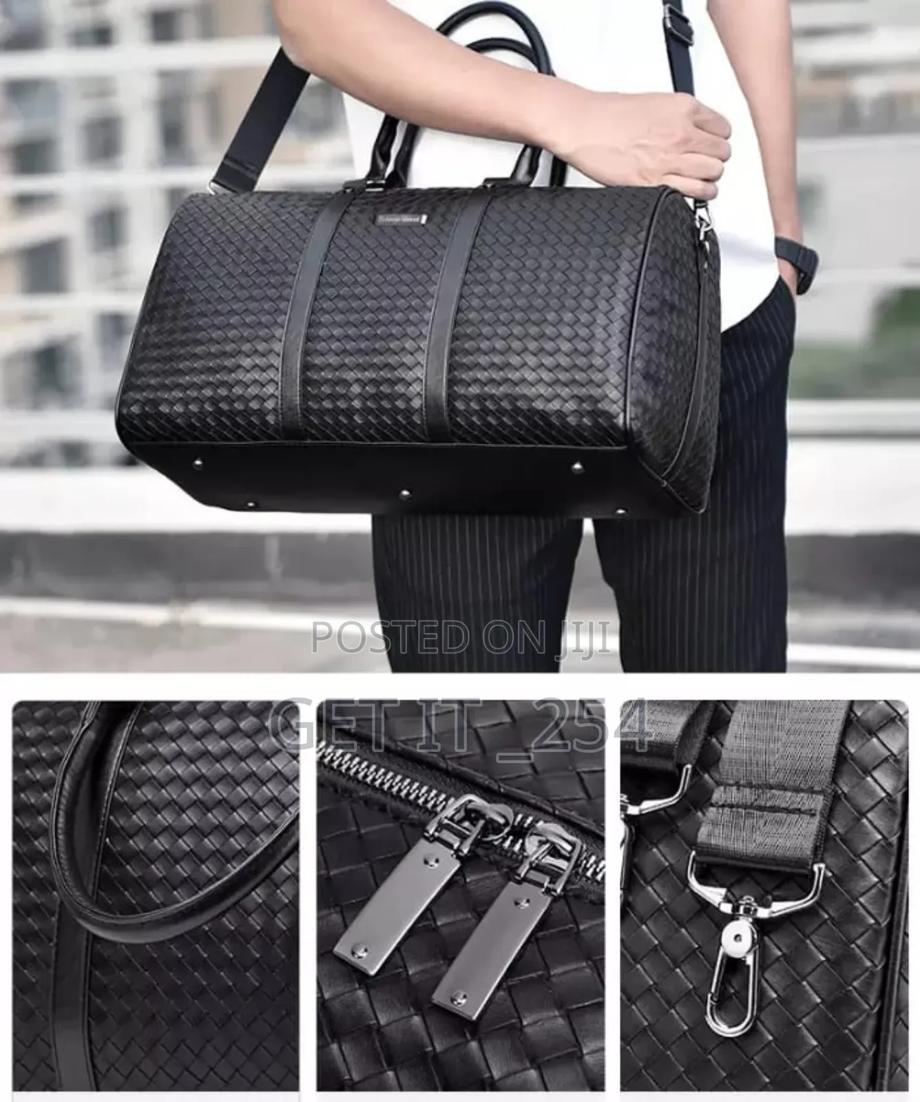 *Reptilian High Quality Leather Duffel Bag*
