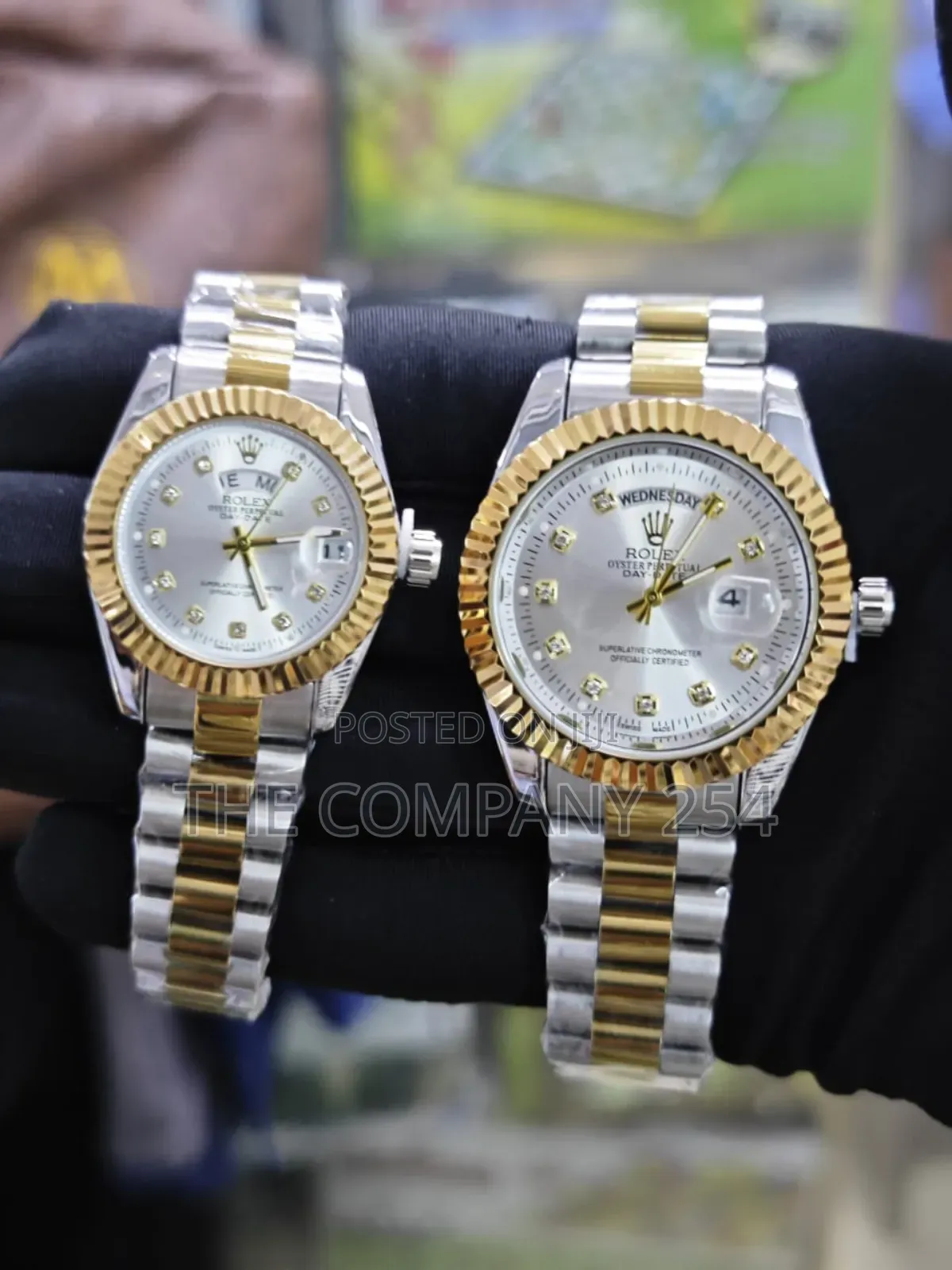 Rolex Oyster Stainless Day Date Parpetual Watches
Ksh.2500