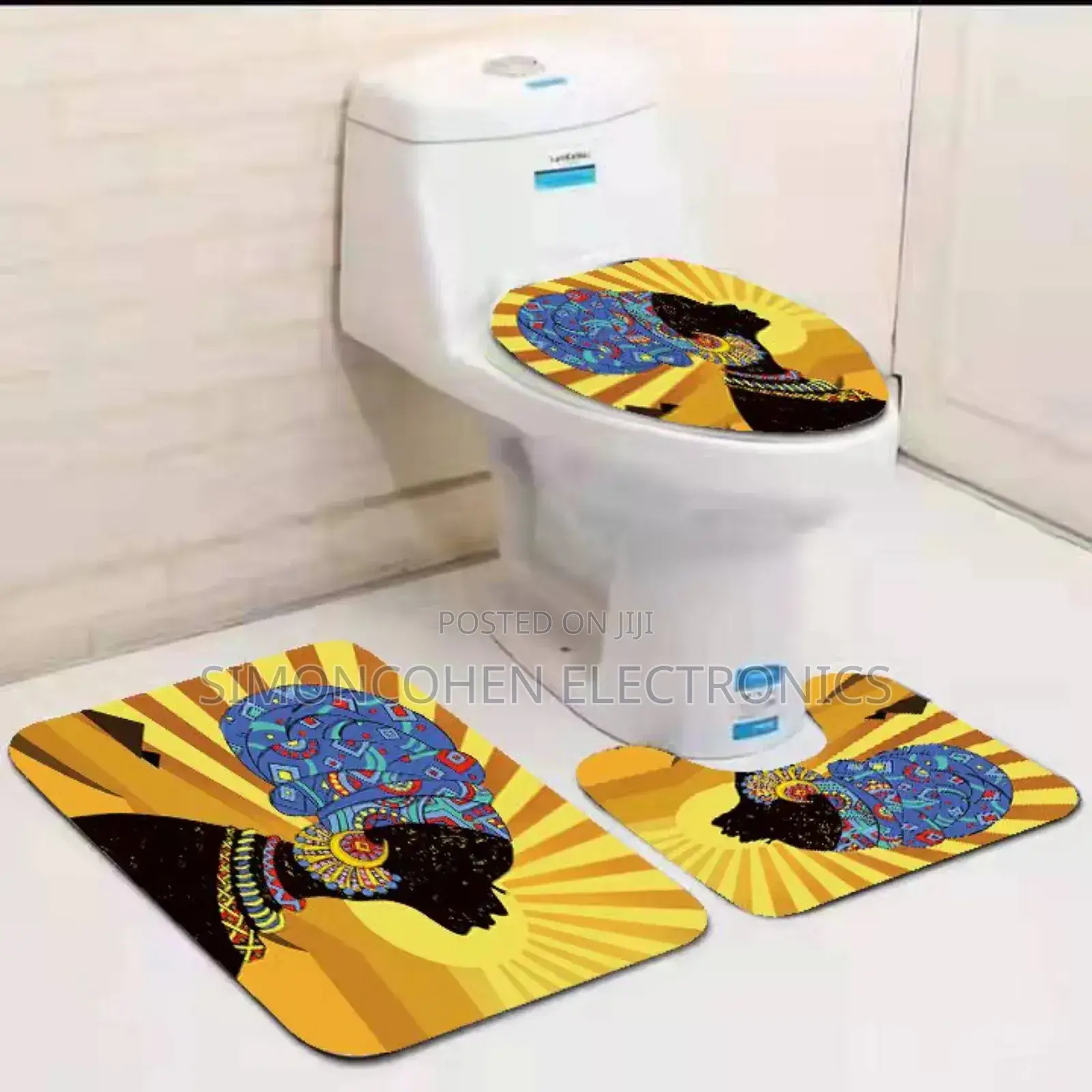 3in1 Toilet Mat Set