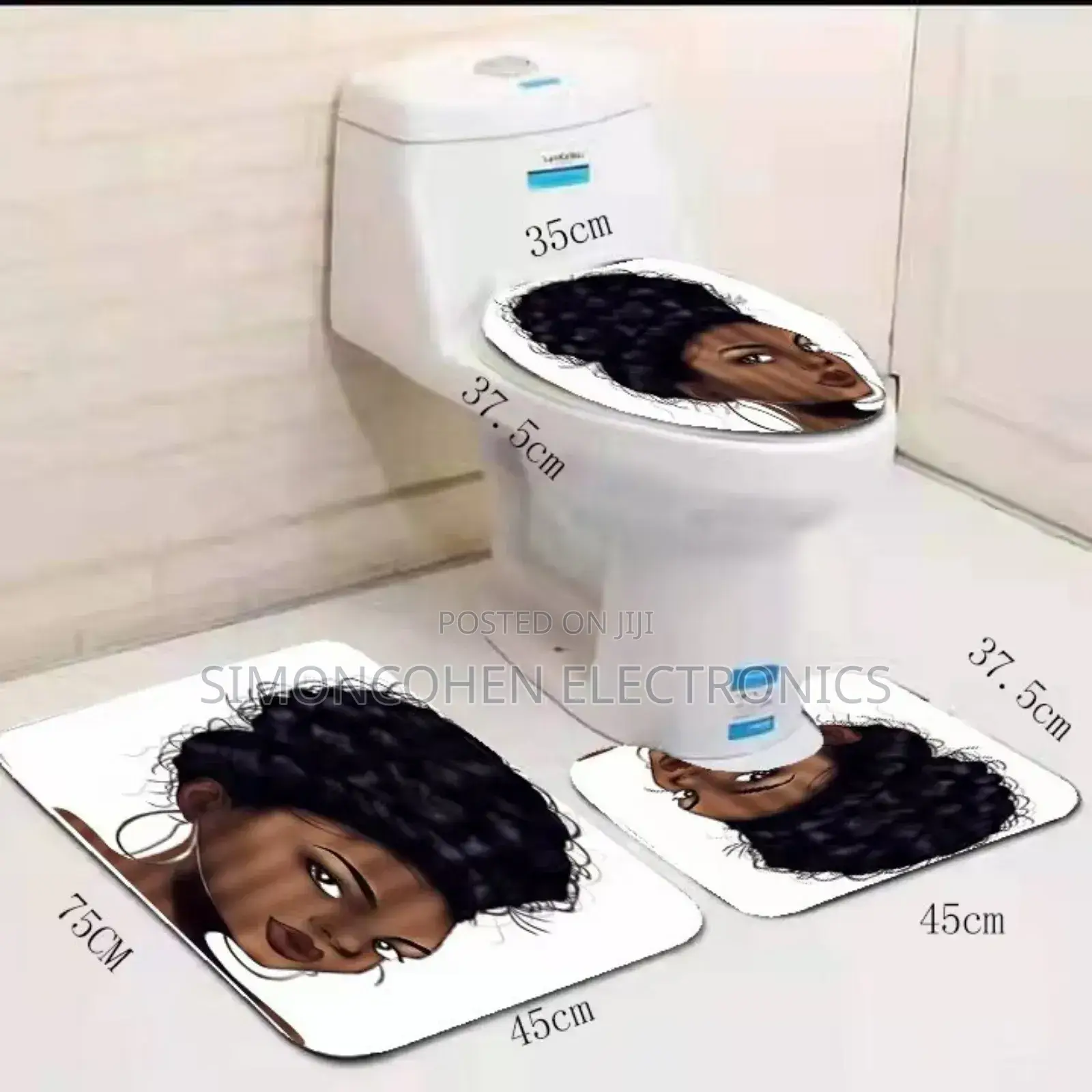3in1 Toilet Mat Set