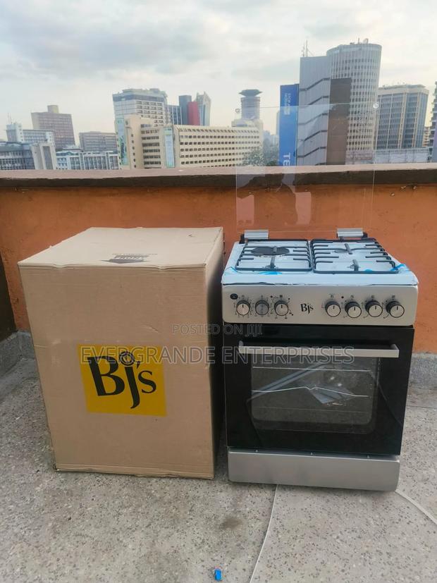 BJS SILVER (INOX) 60x60 3+1 Electric/Gas Cooker - - main view