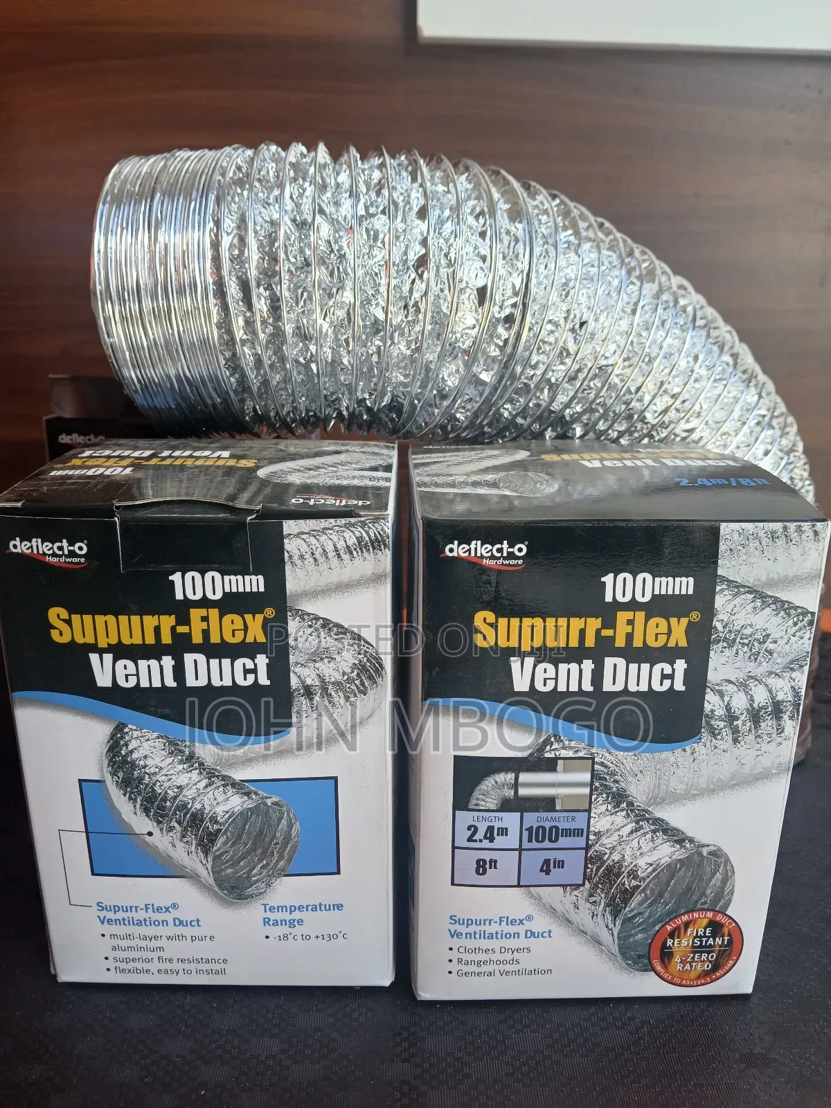 Aluminium Vent Duct 4"