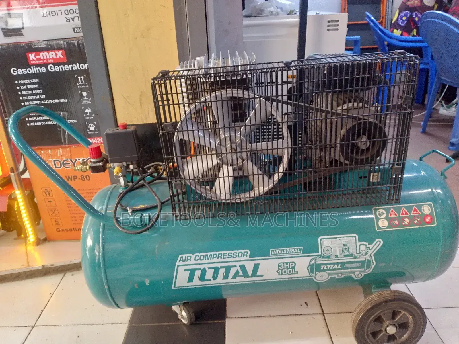 Electric Total Air Compressor 100L 3HP