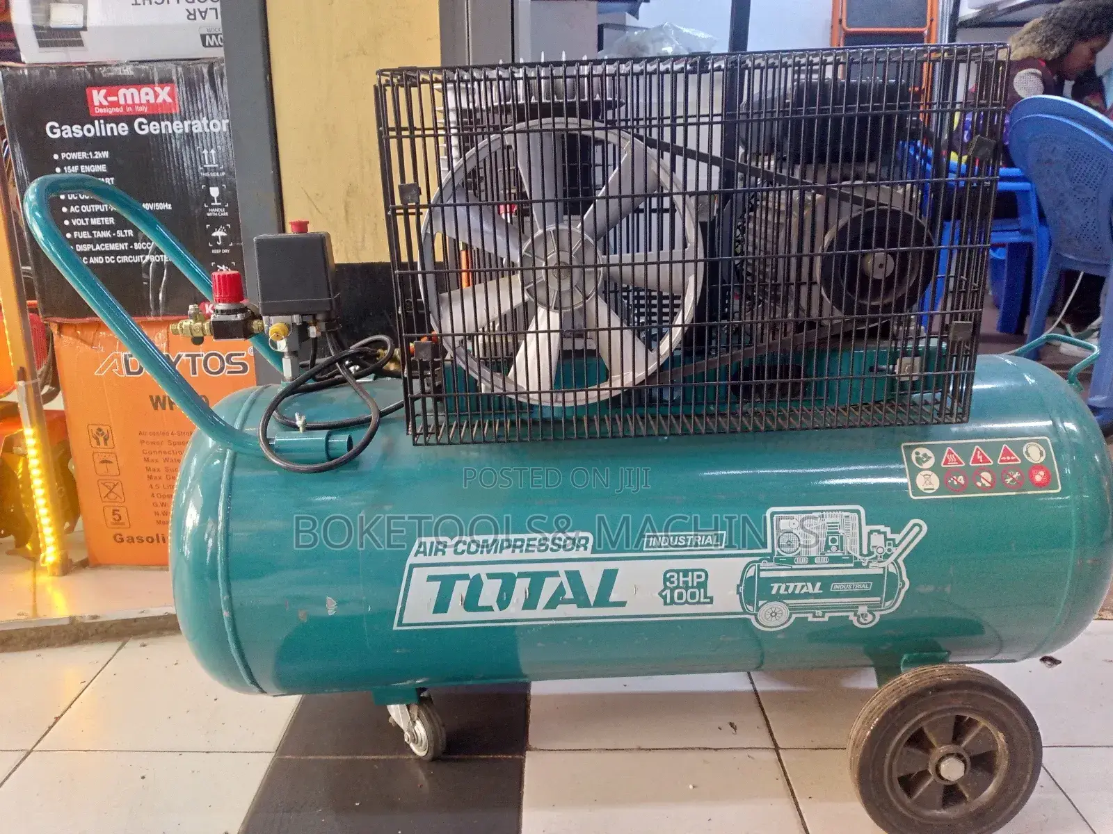Electric Total Air Compressor 100L 3HP