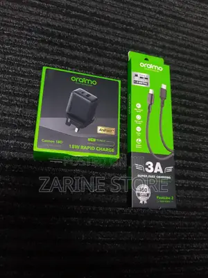 Oraimo 18W Rapid Charge Adapter C-C Cable Fast Charging
