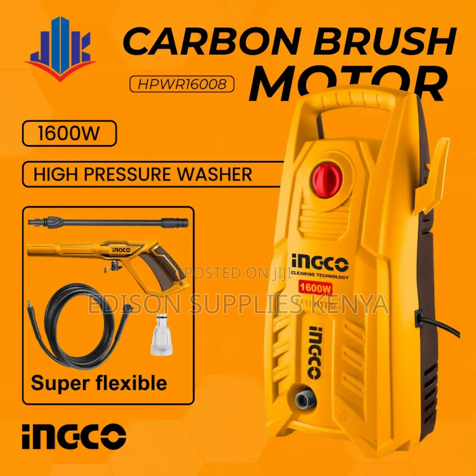 Ingco High Pressure Washers 1600W 2030psi Car Wash Machine