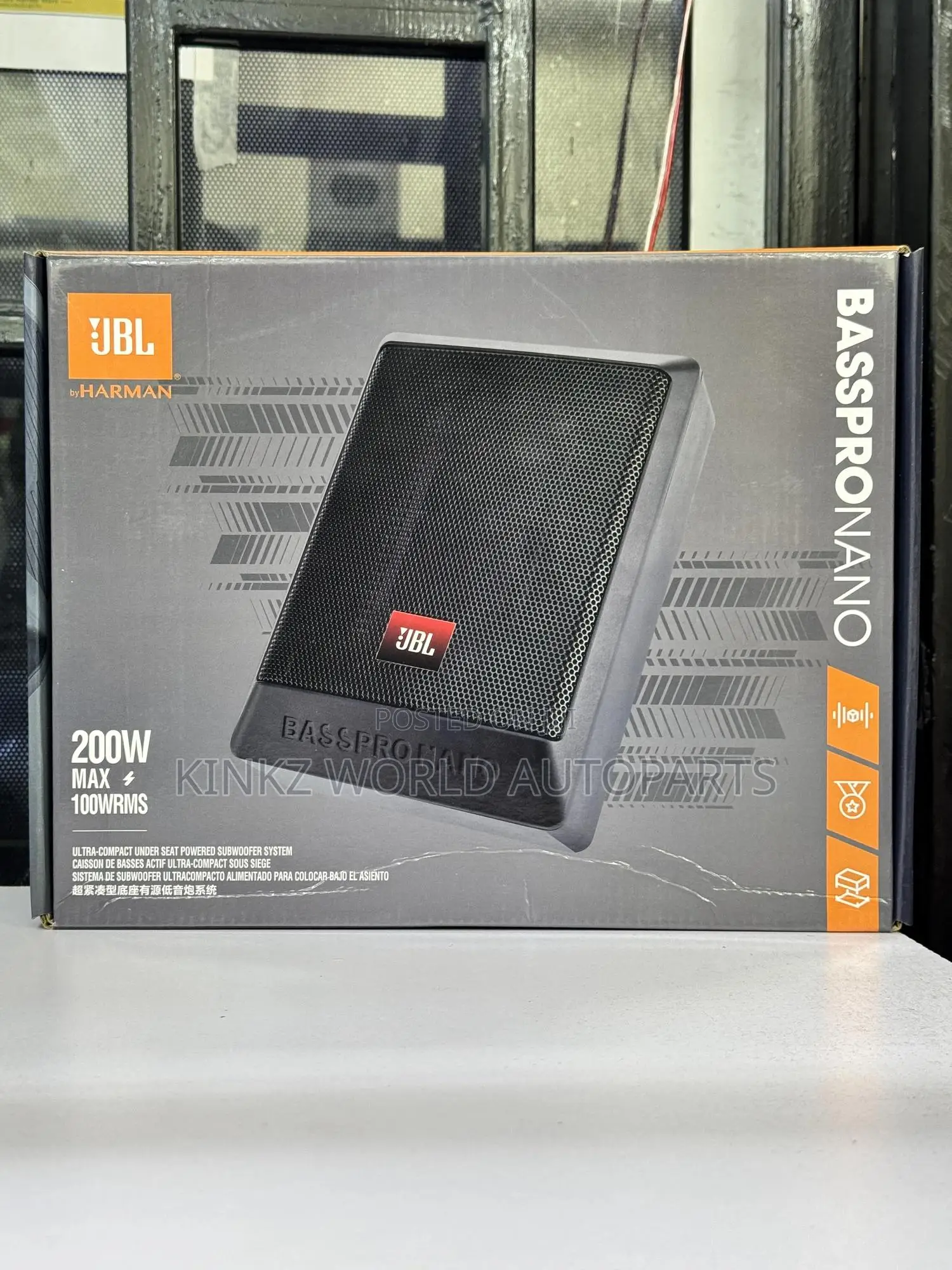 JBL Harman Kardon Basspro Nano 6 Underseat Powered Subwoofer