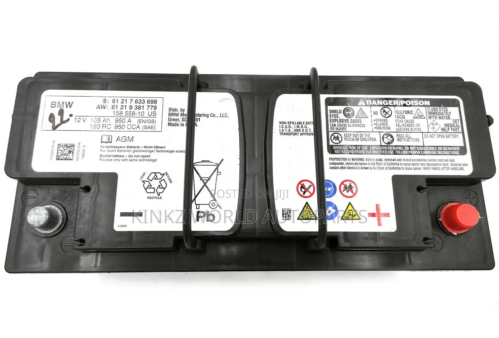 Original BMW,ROLLS-ROYCE Agm-Battery 105AH (61217604808)