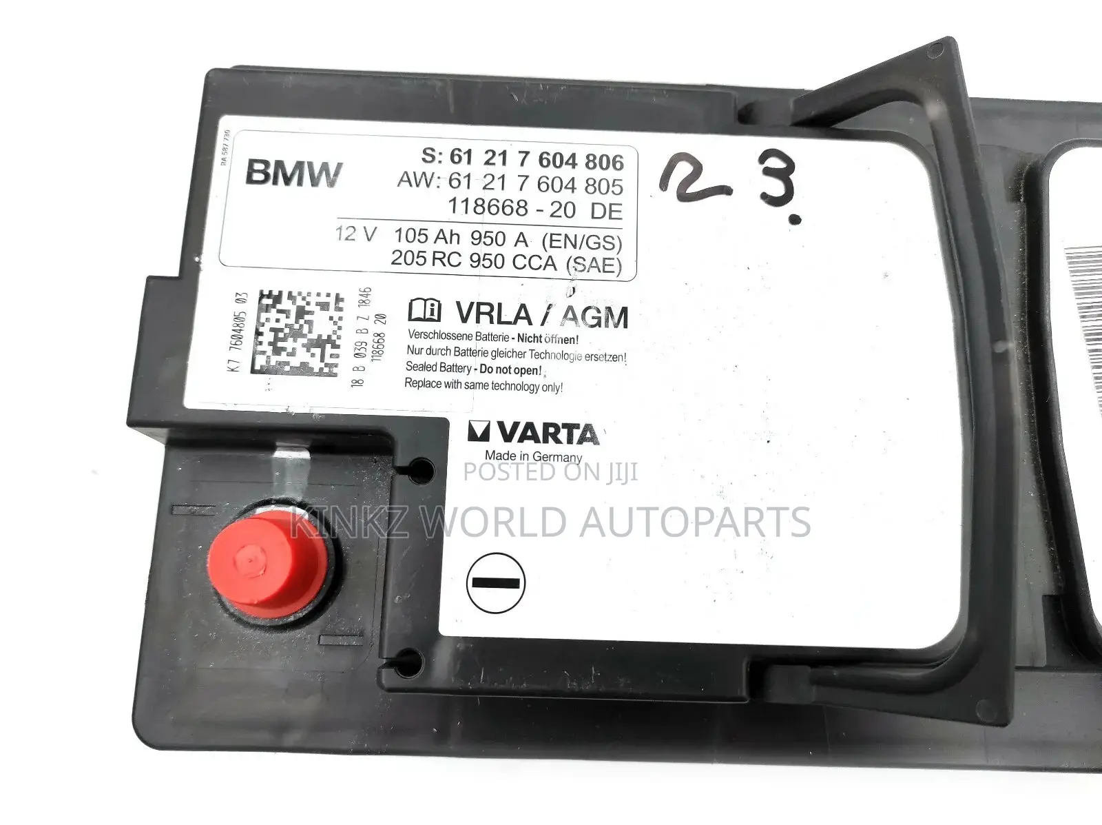 Original BMW,ROLLS-ROYCE Agm-Battery 105AH (61217604808)