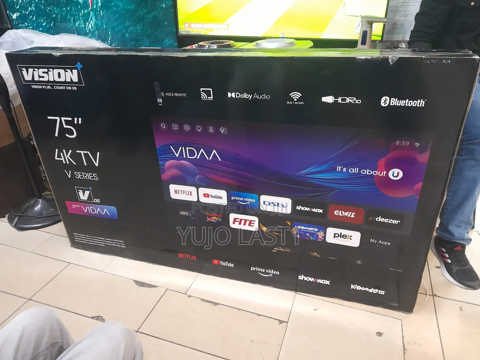75 Inches Vision Plus Vp8875kv Frameless V+ Os Smart Tv