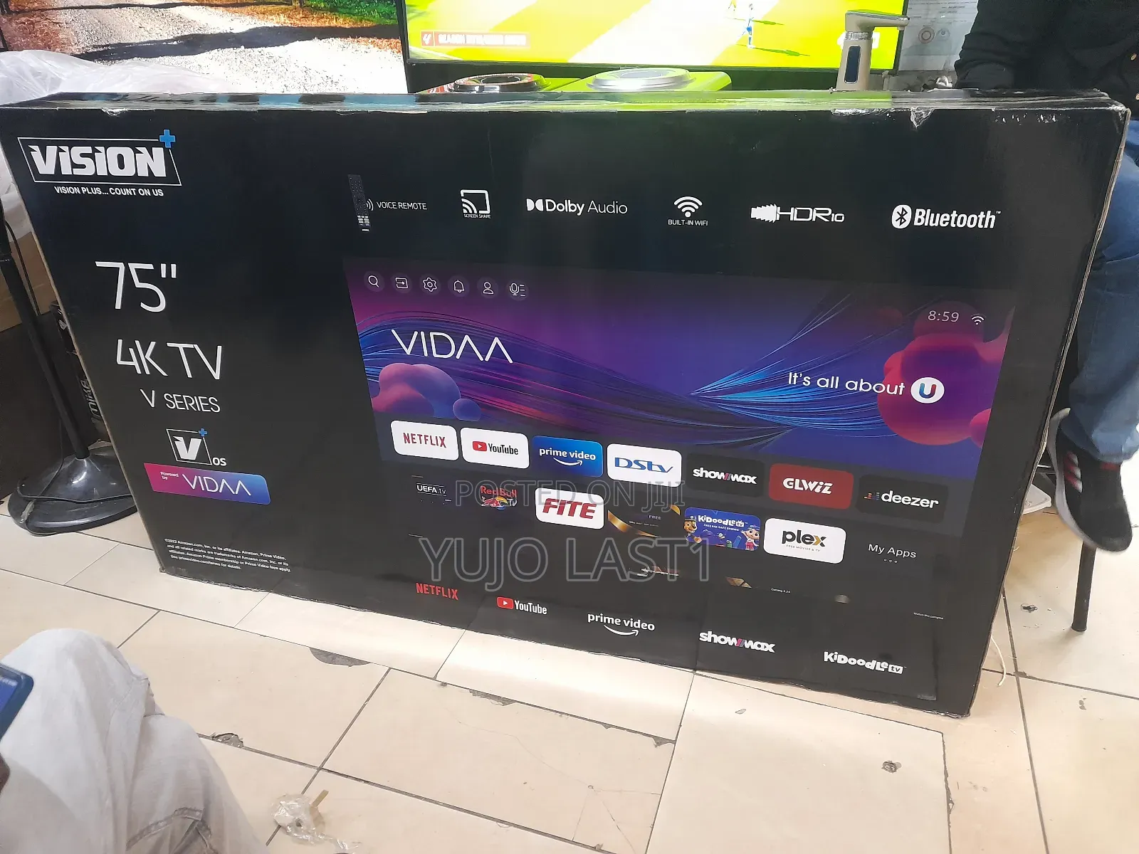 75 Inches Vision Plus Vp8875kv Frameless V+ Os Smart Tv