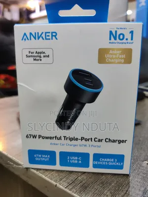 Anker 67w Powerful Triple-Port Car Charger