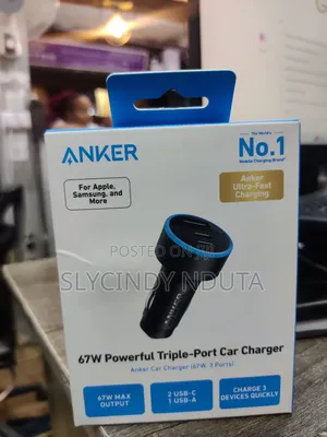Anker 67w Powerful Triple-Port Car Charger