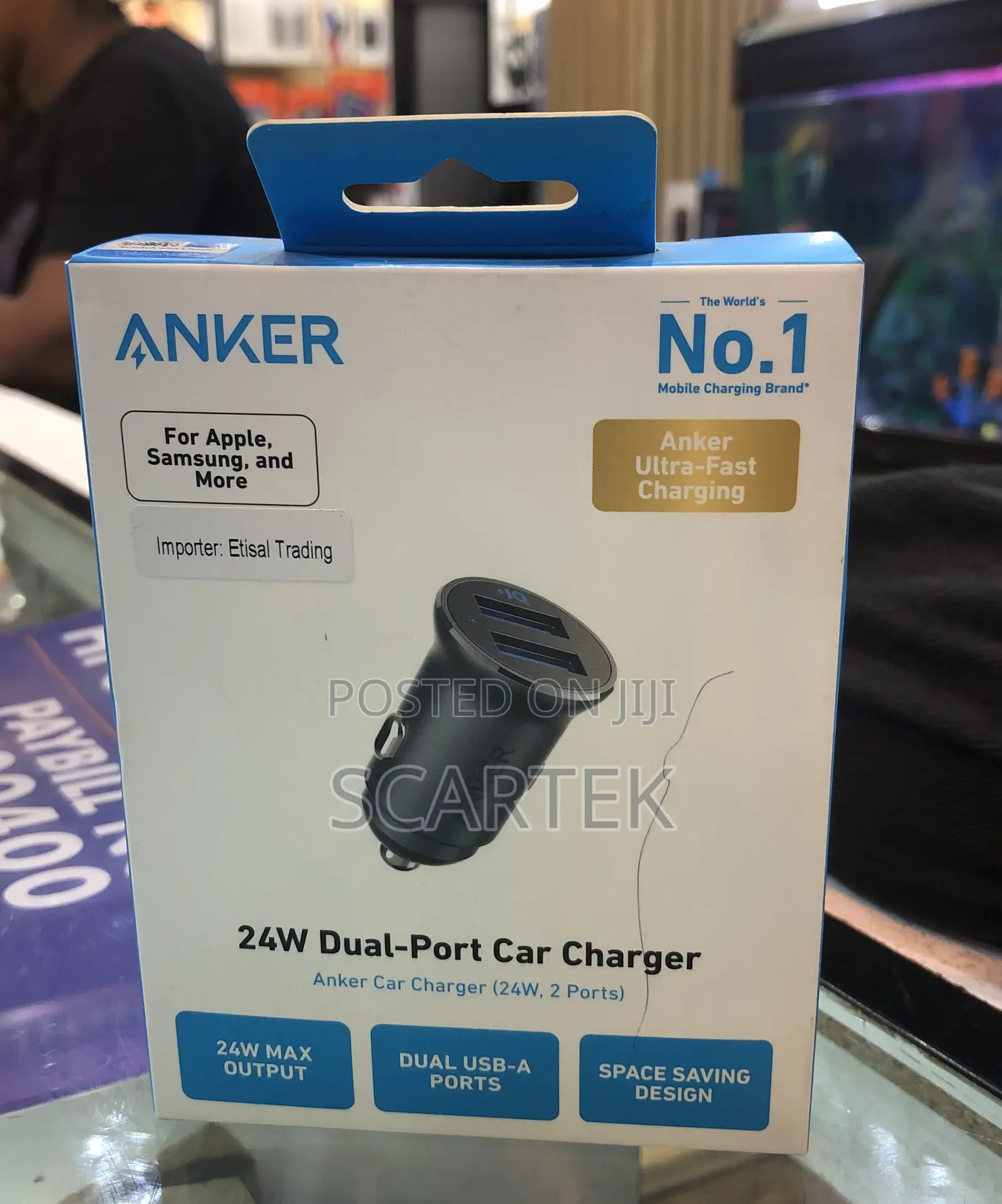 24W Dual-Port Car Charger