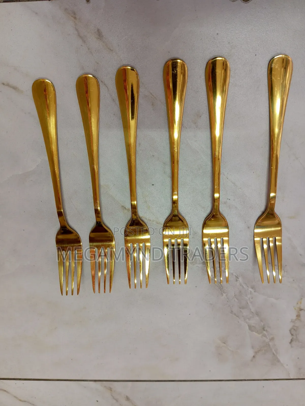 Golden Forks/6pc Dinning Forks