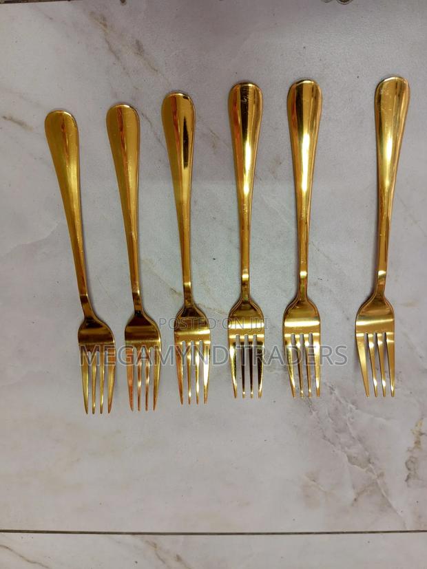 Golden Forks/6pc Dinning Forks - thumbnail 2