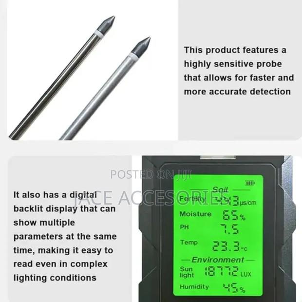 Soil Parameter Meter 6 in 1,Ph, Fertility - thumbnail 3