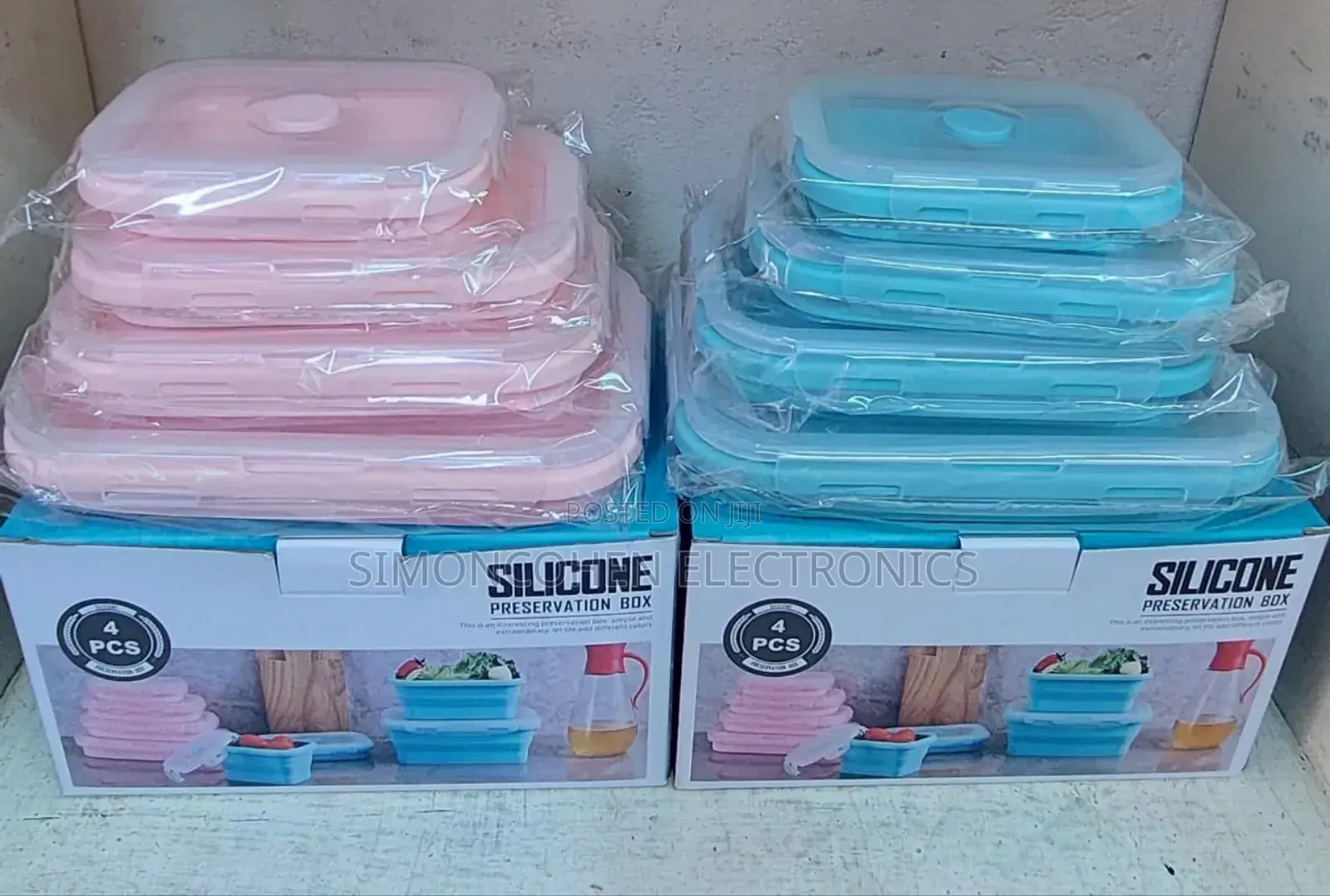 4pcs Collapsible Food Container