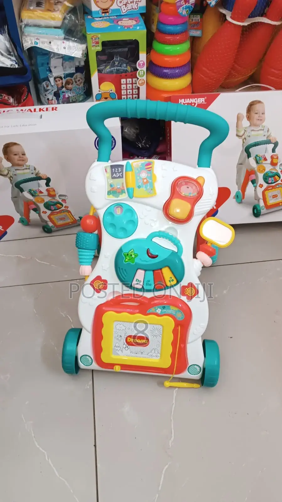Baby Push Walker With Activity Center – Fun Learning Combi