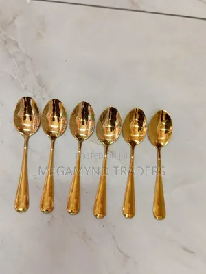 Tea Spoons/6pc Gold Tea Spoons