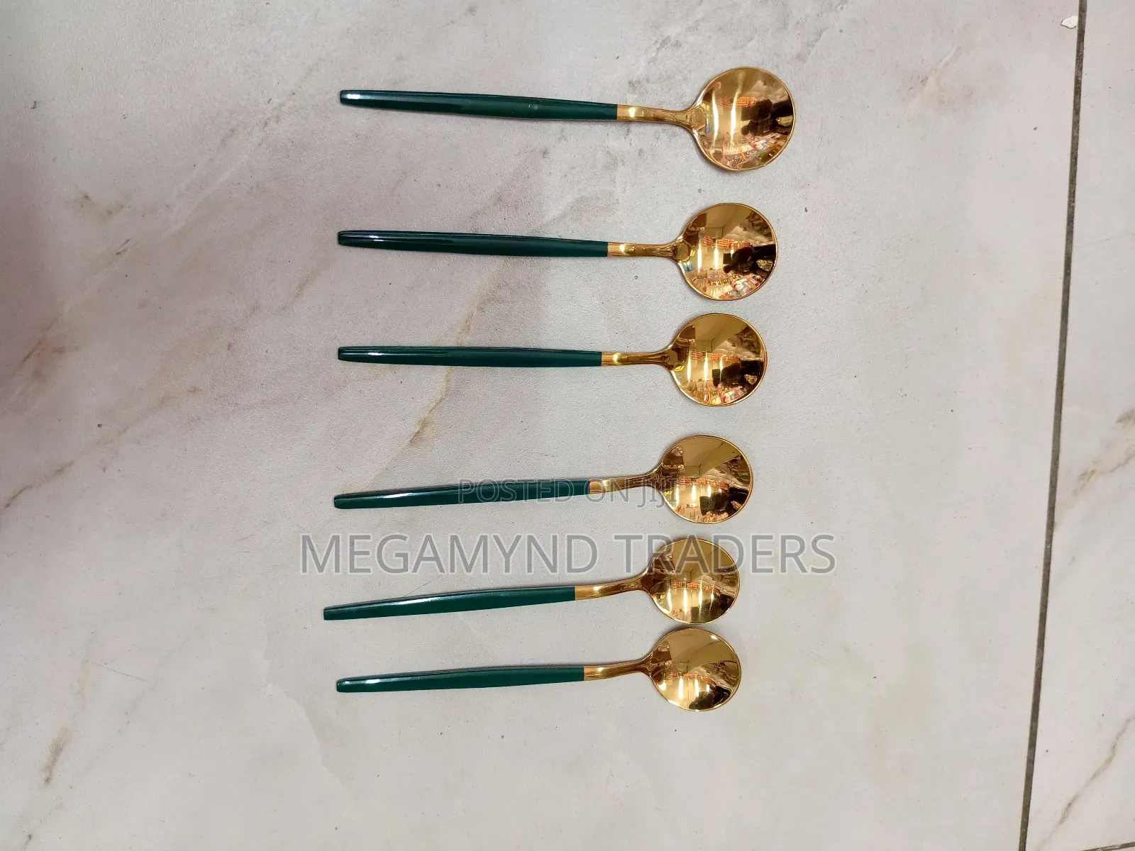 Tea Spoons/6pc Gold Tea Spoons