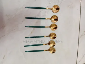 Tea Spoons/6pc Gold Tea Spoons