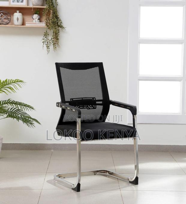 Office Chair: Black Mesh Office Chair - thumbnail 3