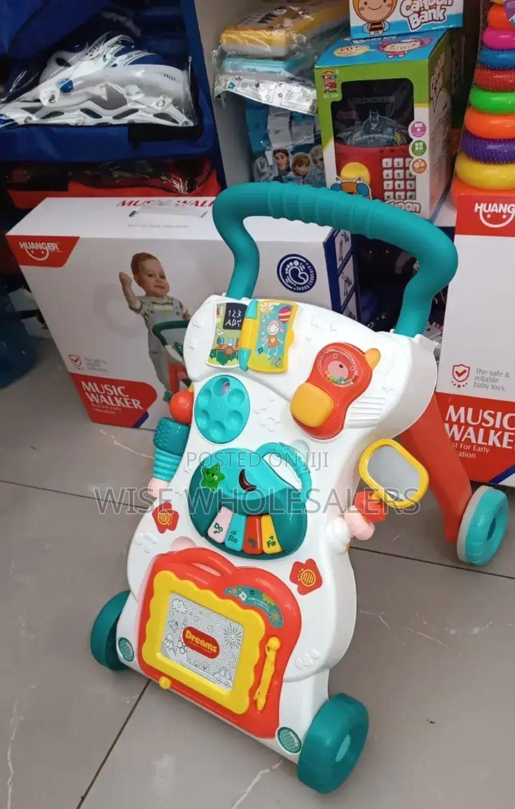 Musical Push, Play Learning Toy Baby Walker