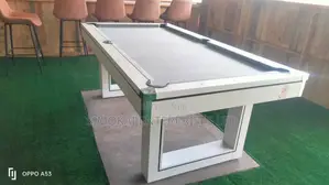 Pooltable 7ft, With Grey Velvet Play Surface on MDF