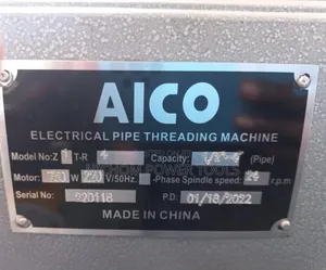 Aico 1/2" to 4" Electric Pipe Threading Machine/Die Stock